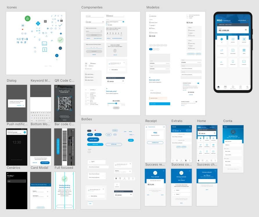 MAG-specific product library adapted from the Aegon Insurance design system